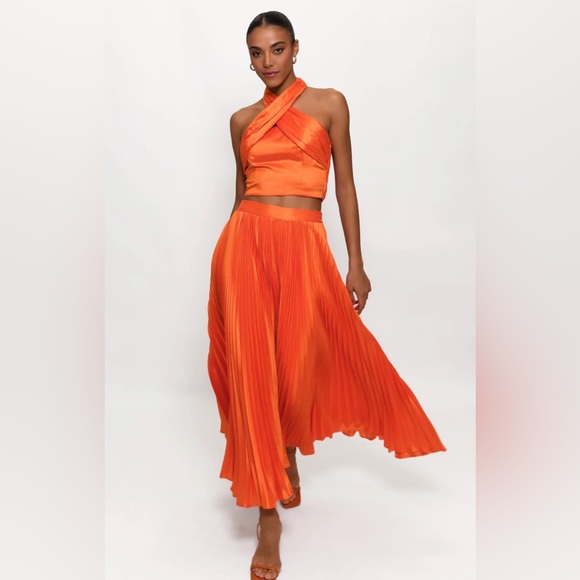Hutch Max Pleated Midi Skirt